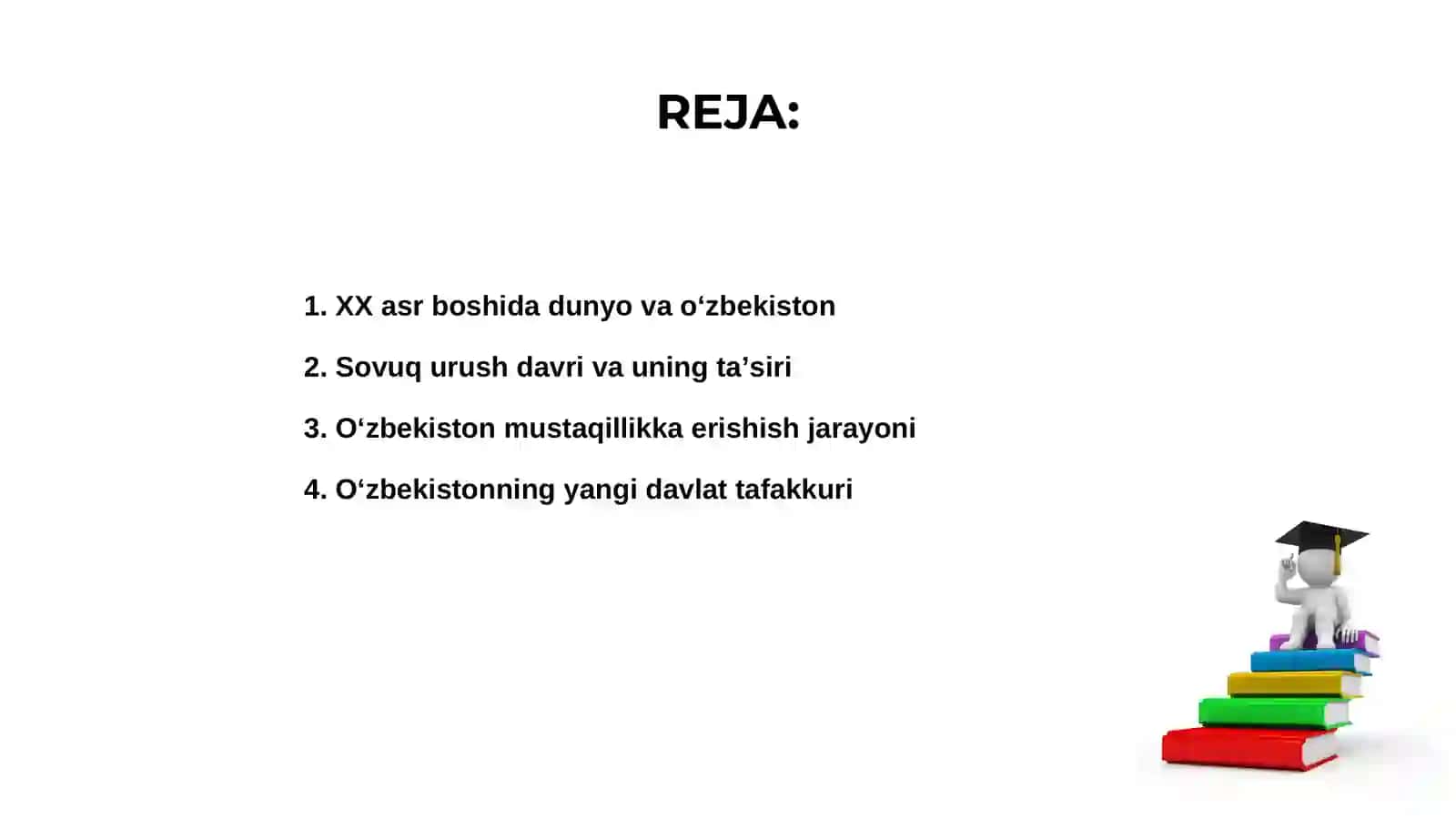 XX asr boshida dunyo va oʻzbekiston 2