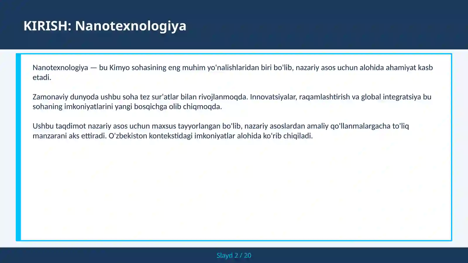 Nanotexnologiya 2