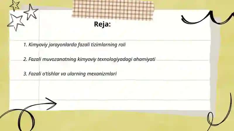 Kimyoviy texnalogiyada fazali tizimni oʻrganish 2