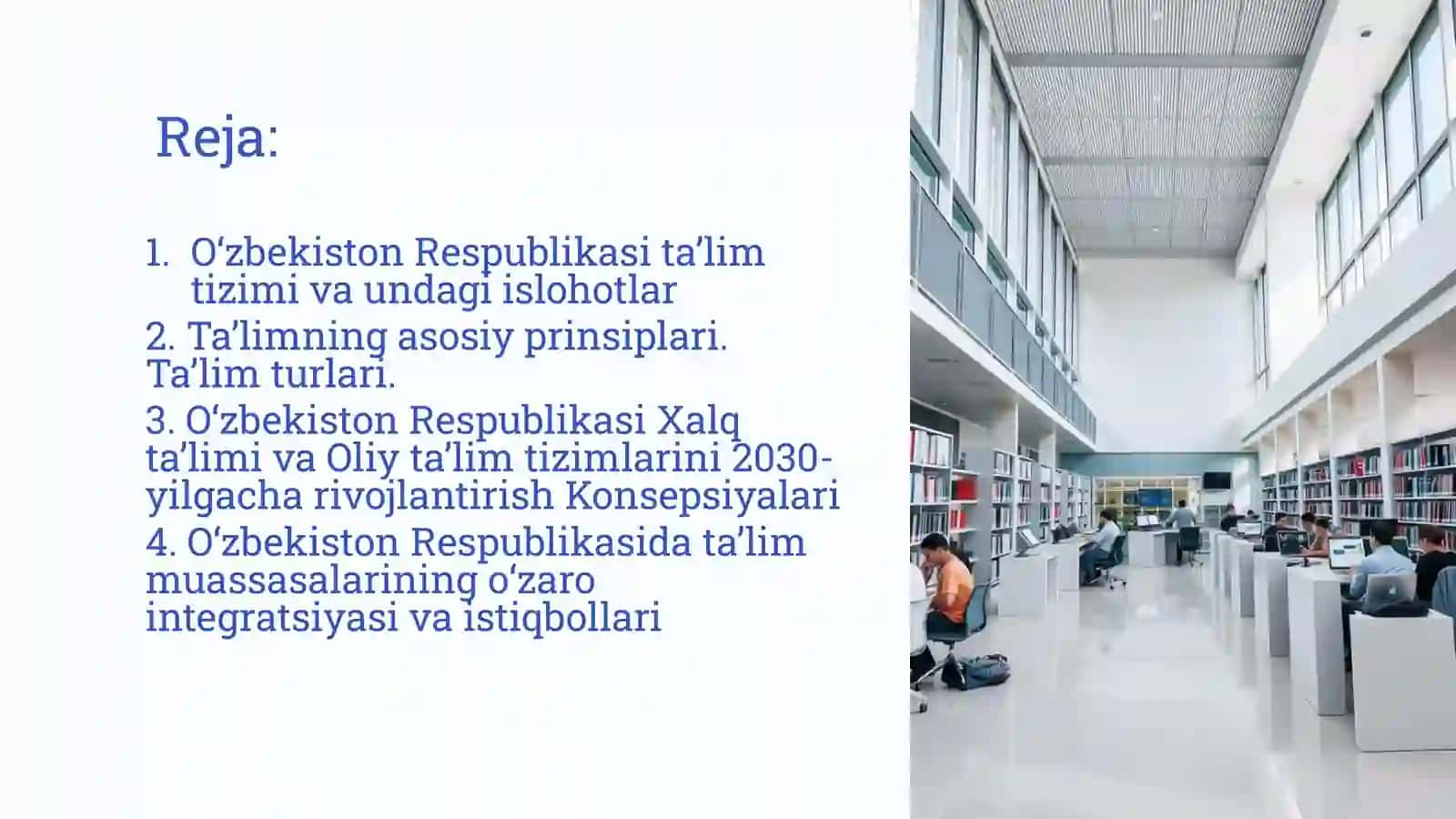 Ozbekiston Respublikasi ta'lim tizimida modernizatsiya jarayonlari 2