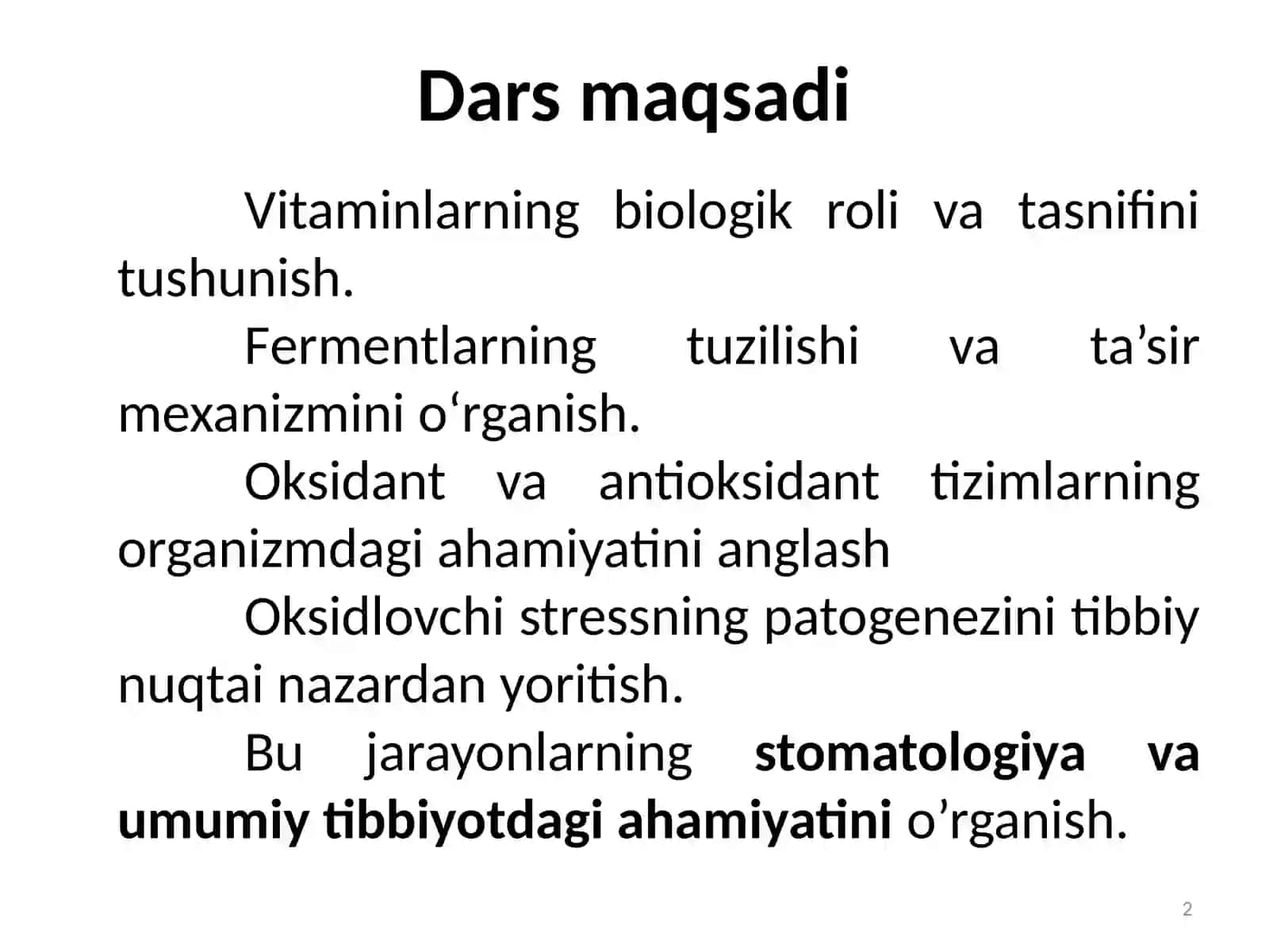 Oksidlovchi stress 2