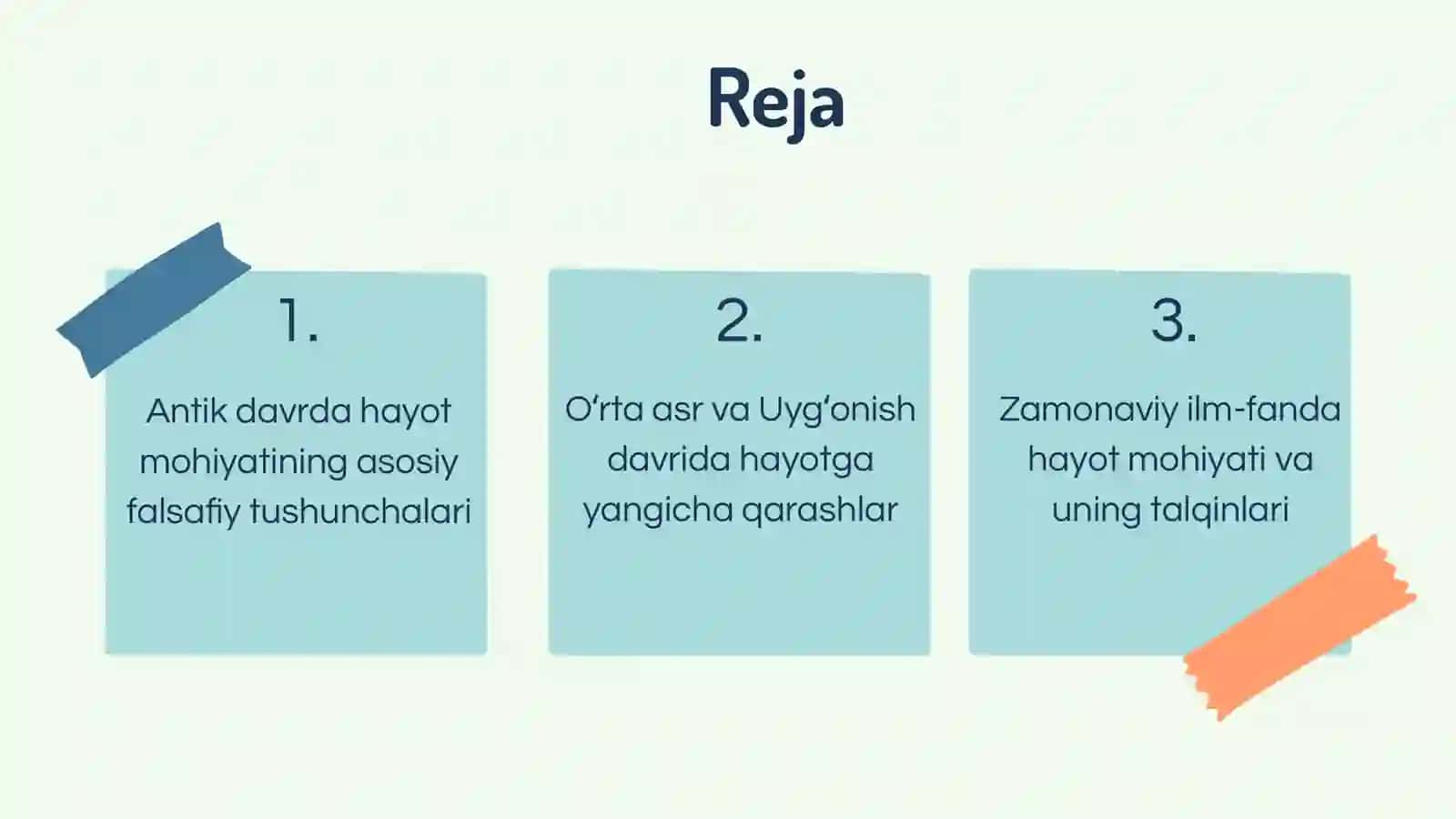 Hayotning Mohiyati Haqidagi Tasavvurlarning Rivojlanishi 2