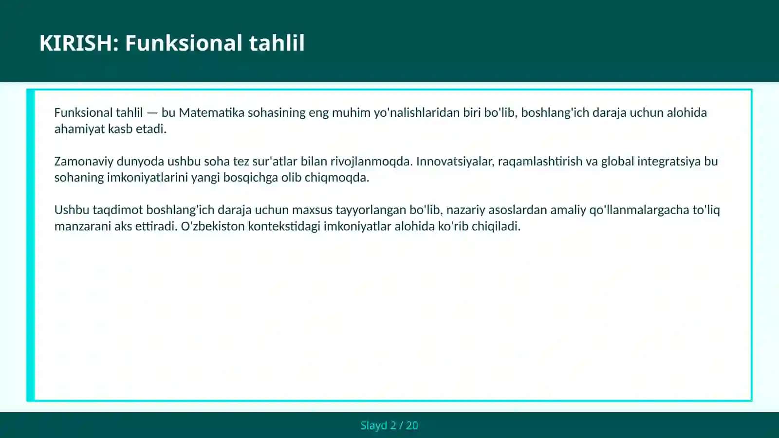 FUNKSIONAL TAHLIL 2