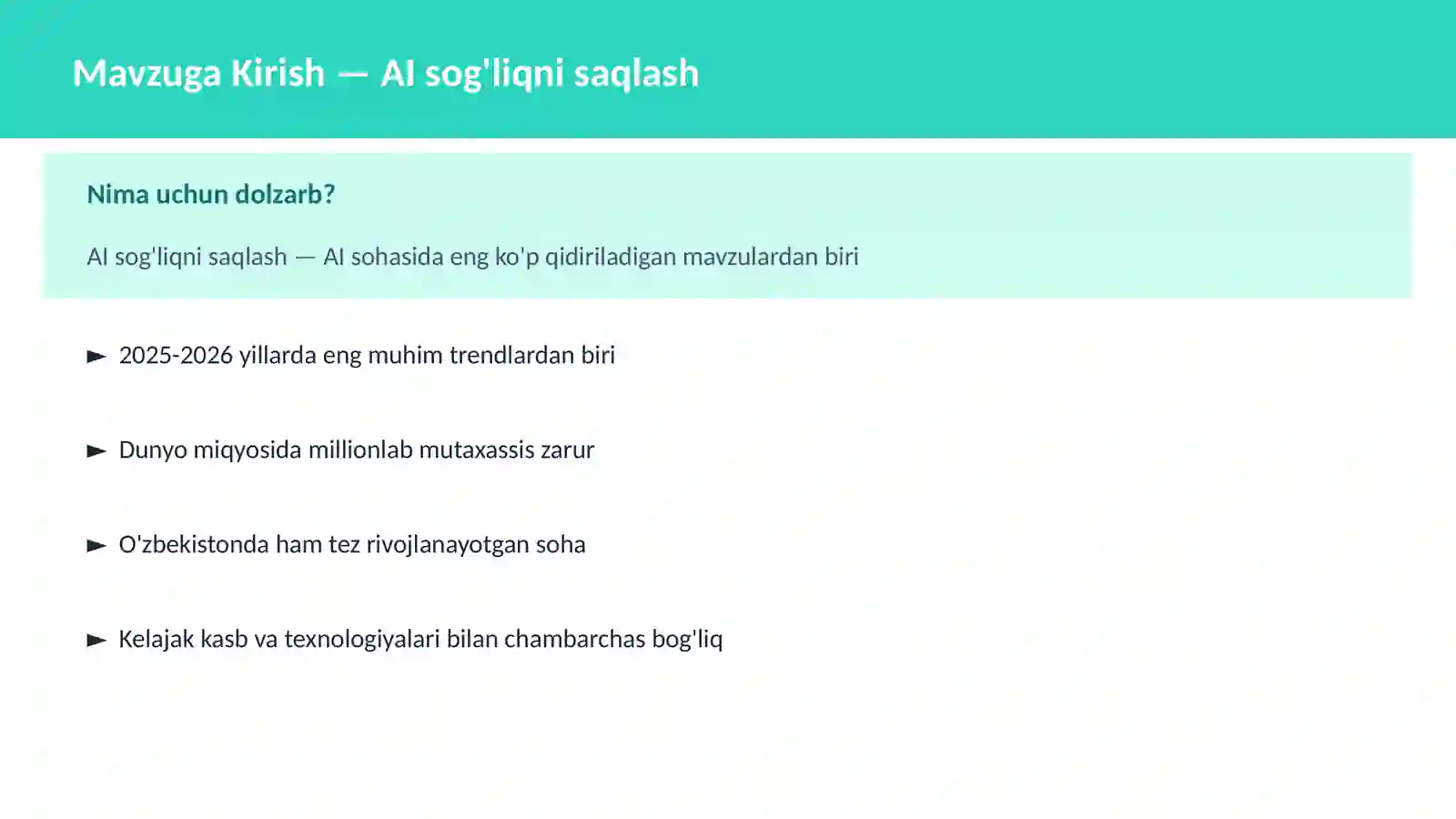 AI sog'liqni saqlash 2
