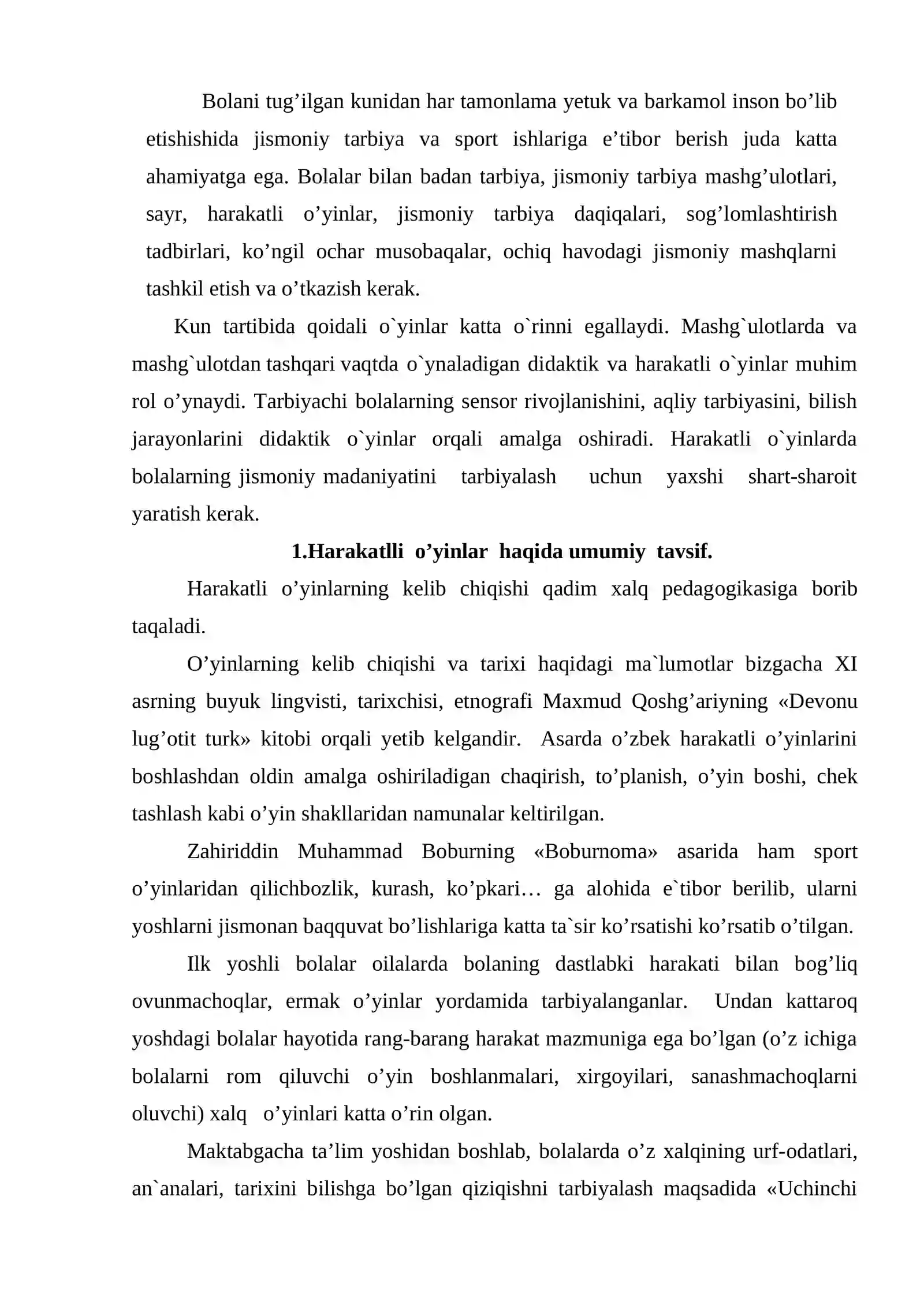 Harakatli o’yinlar 2