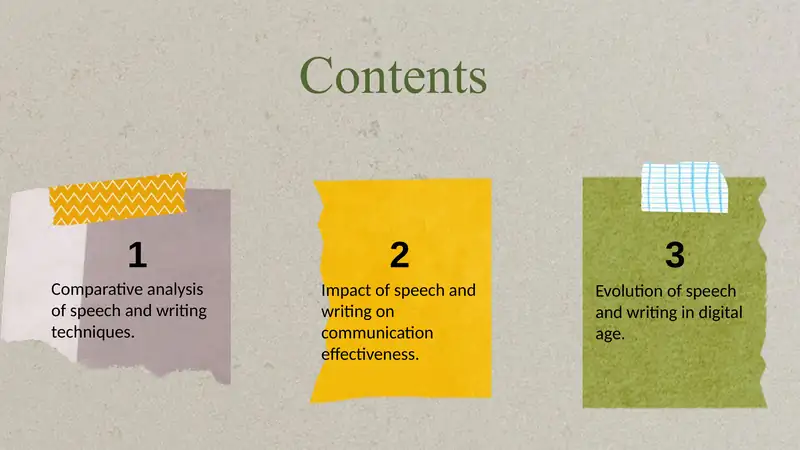 Speech and writing 2