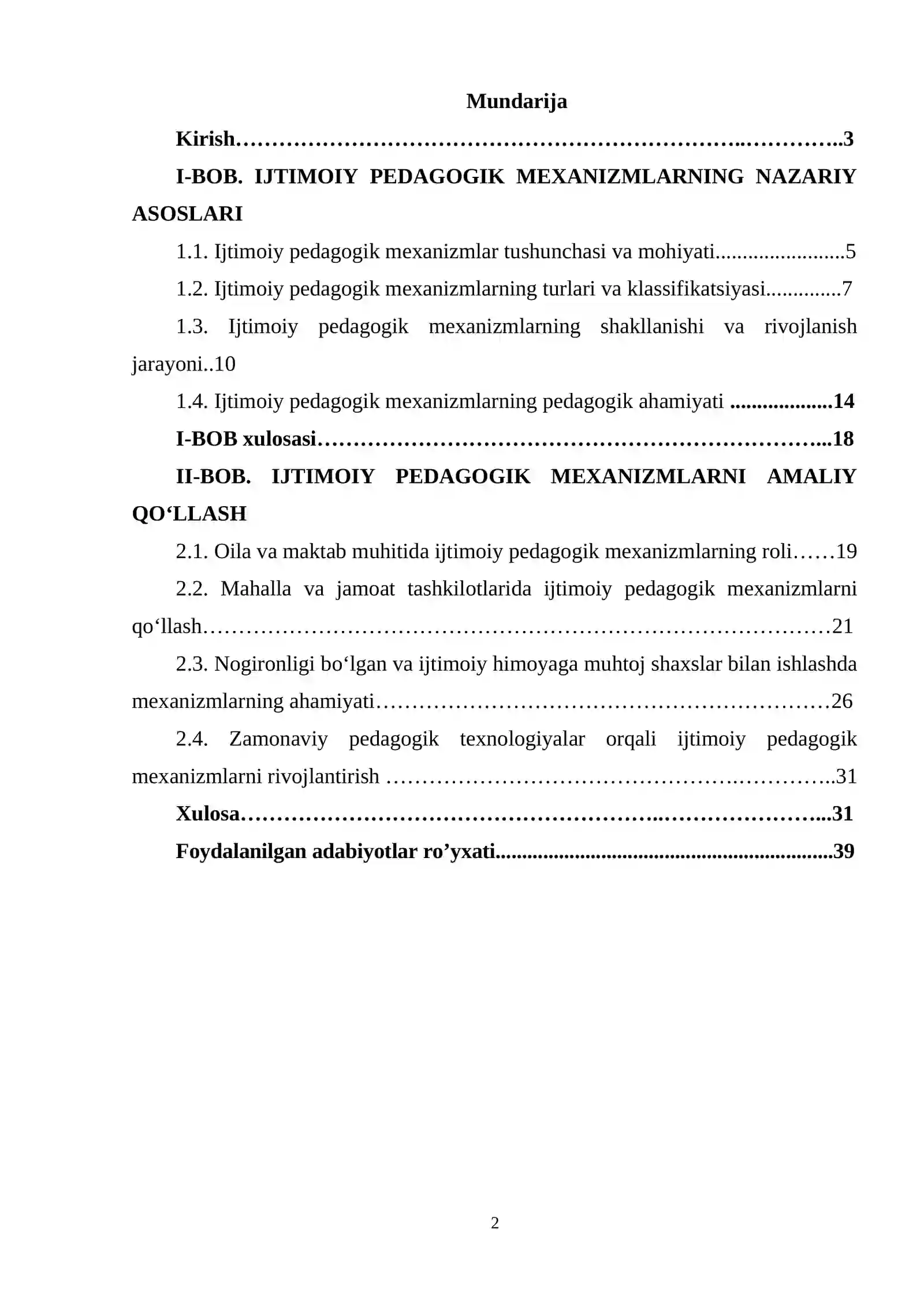 Ijtimoiy pedagogik mexanizmlar 2