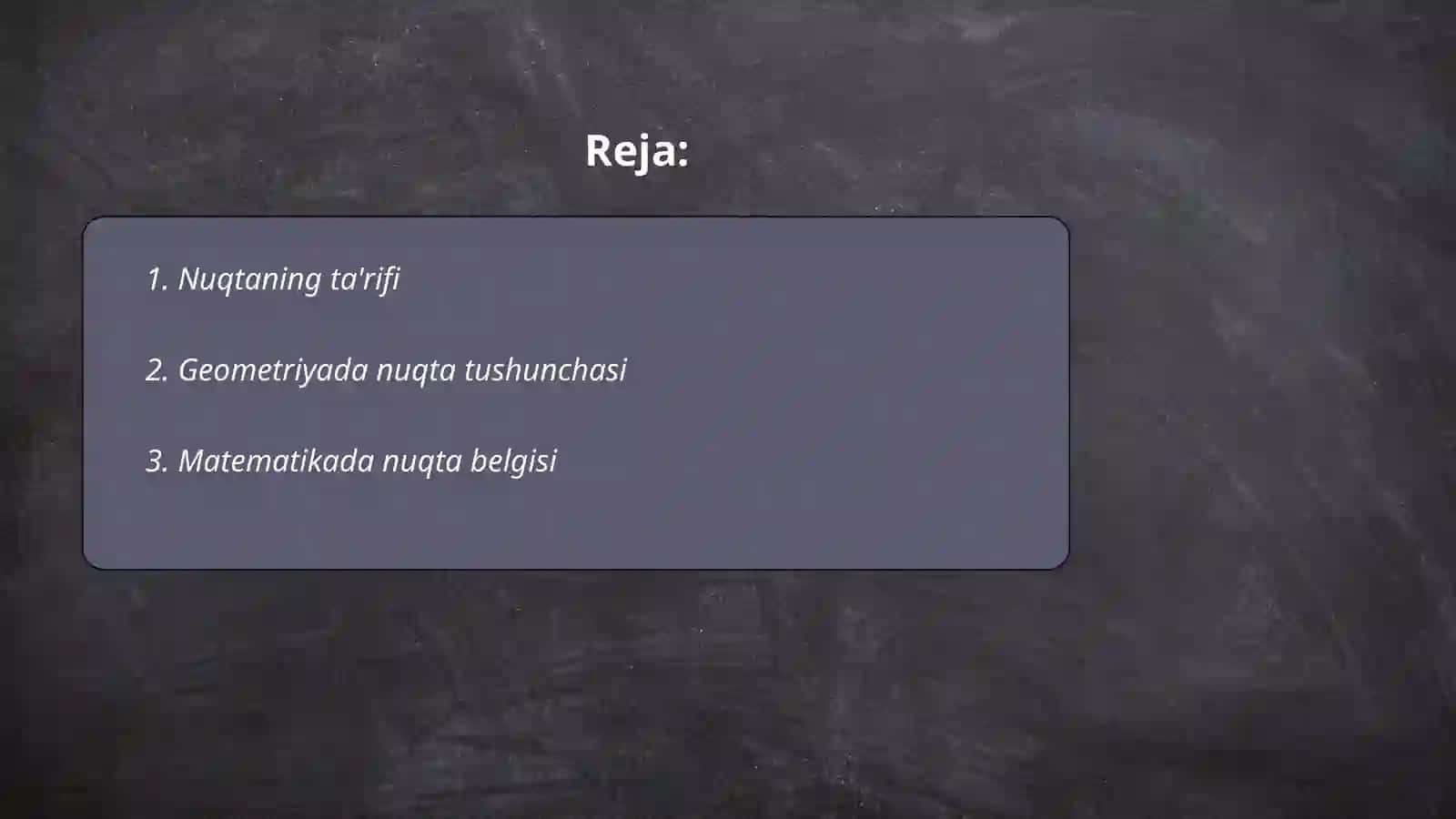 Nuqta haqida ma'lumot 2