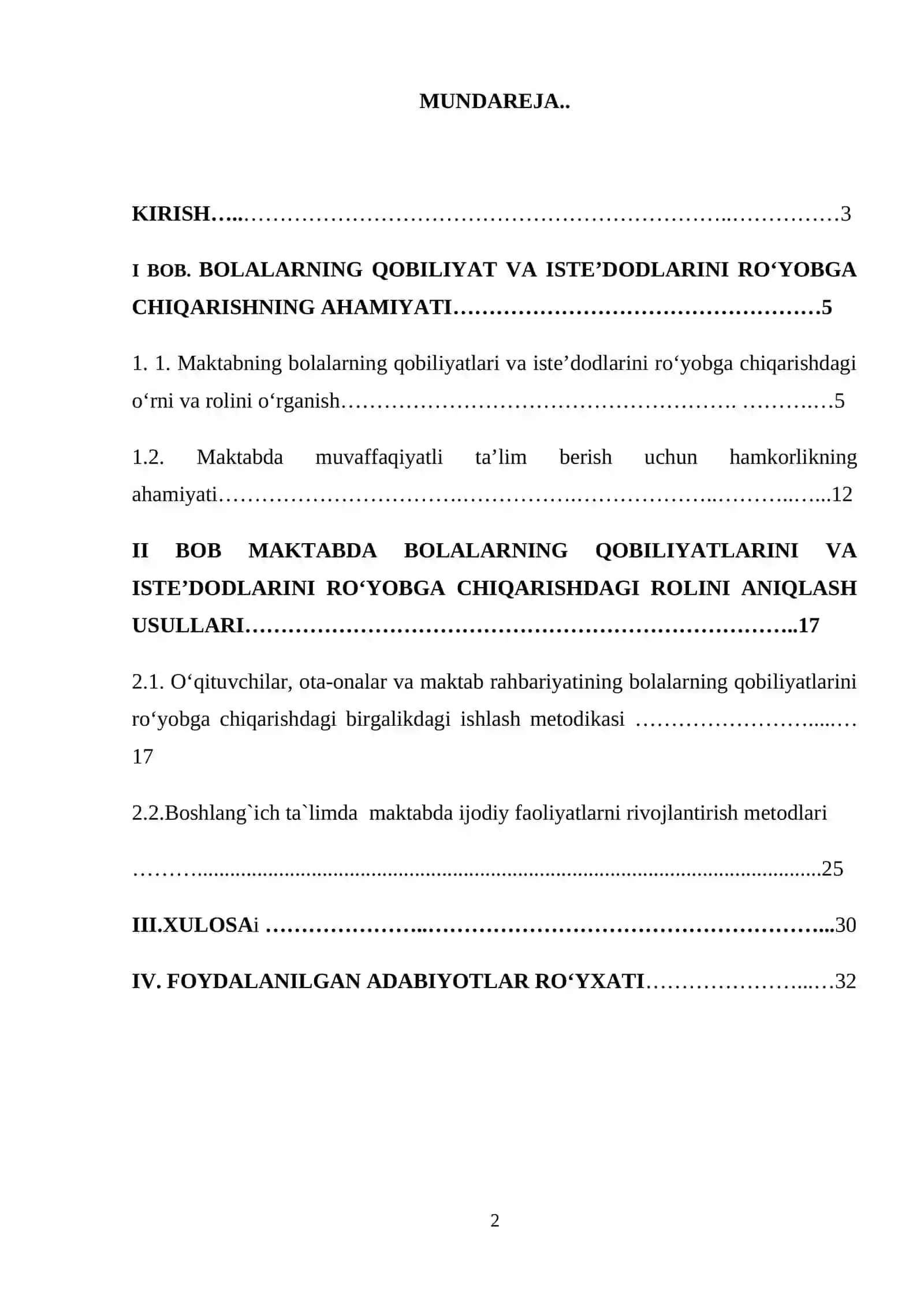 BOLALARNING QOBOLYATI VA ISTE’DODLARINI RO‘YOBGA CHIQARISHDA MAKTABNING RO‘LI 2