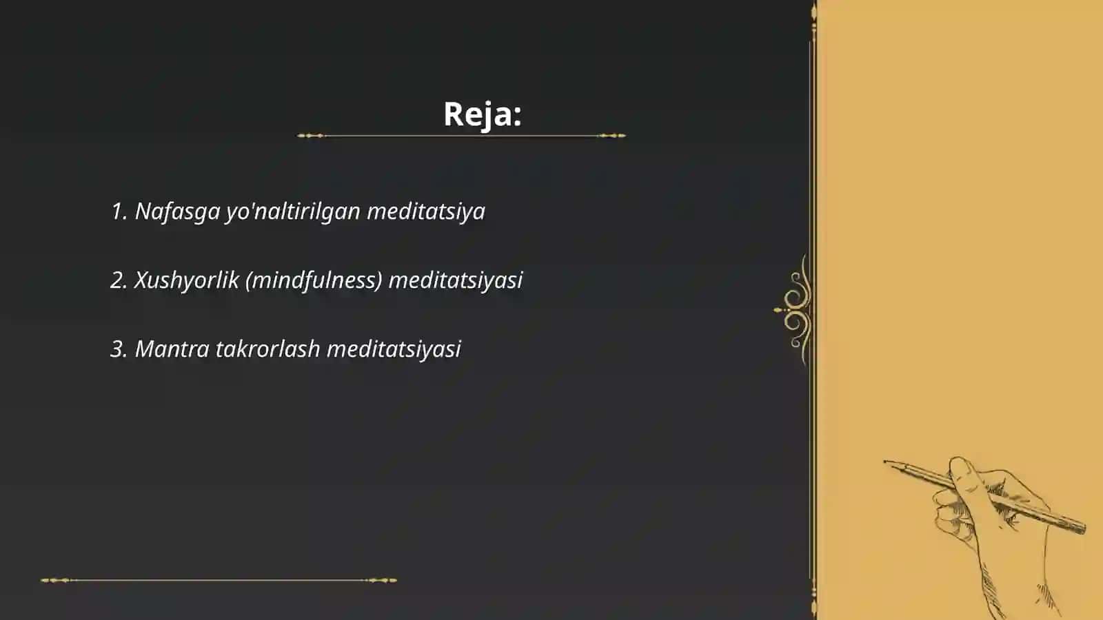 Meditativ texnikalar 2