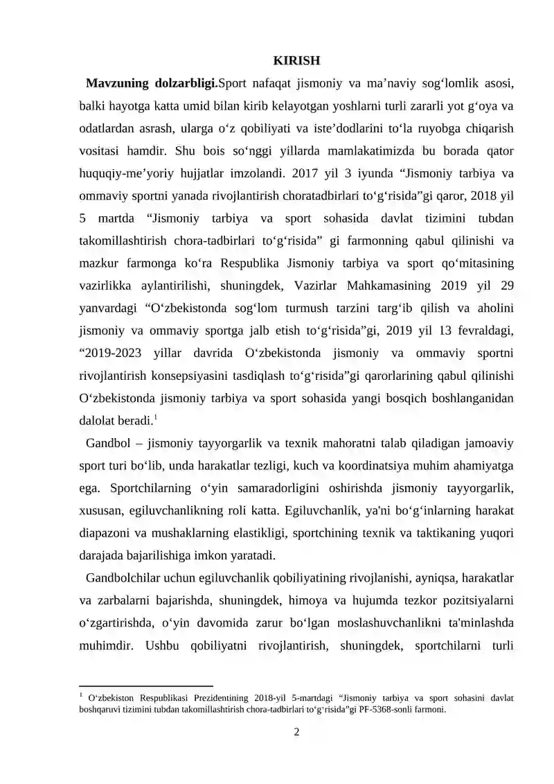 Gandbol o'yinida musobaqa o'tkazish tizimlari 2