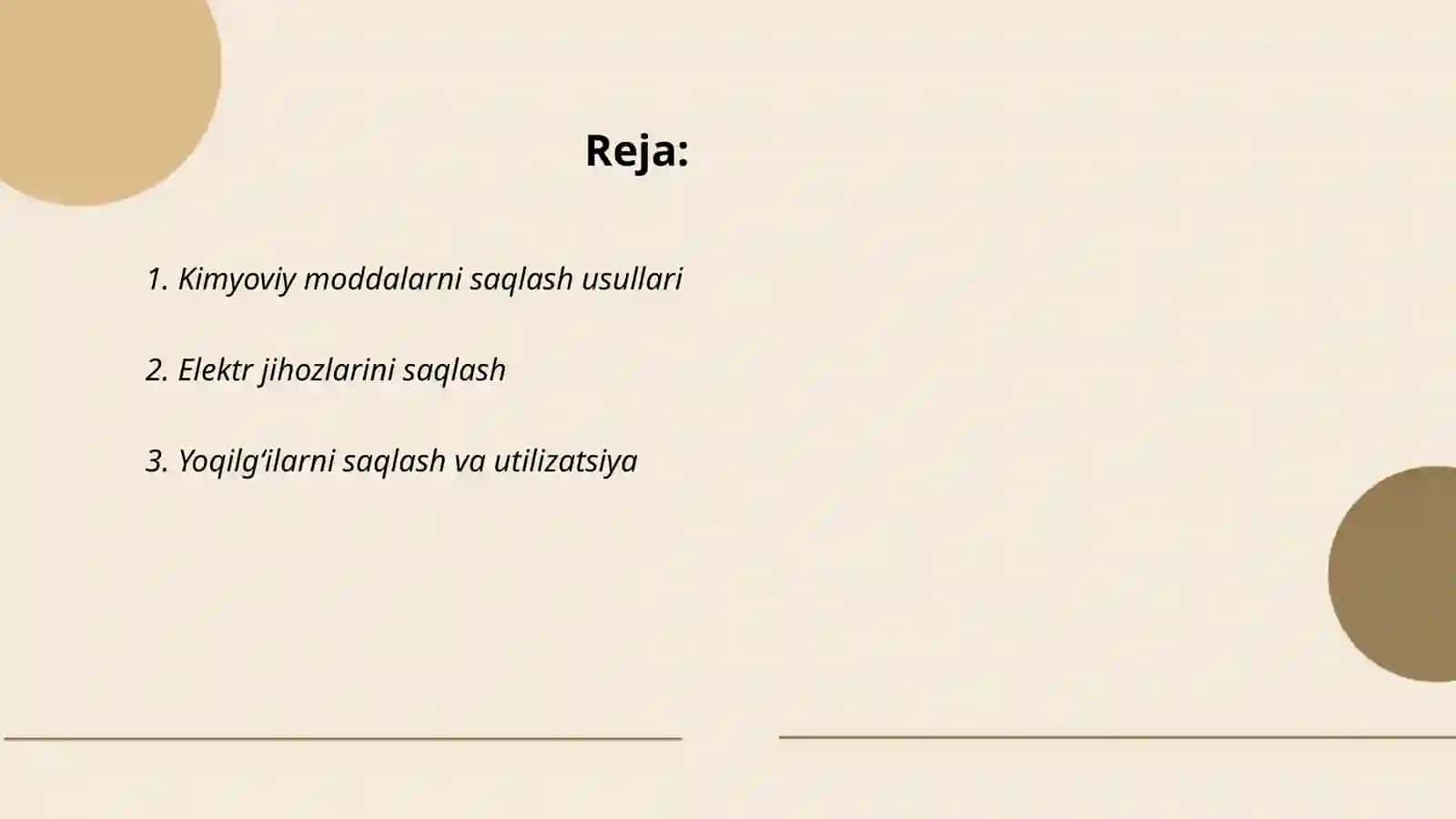 Kimyoviy moddalarni saqlash usullari 2