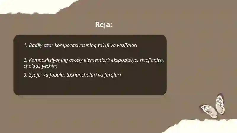 Badiiy asar kompazitsiyasi 2