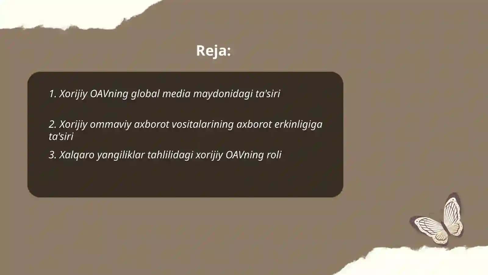 Xorijiy OAVning global media maydonidagi ta'siri 2
