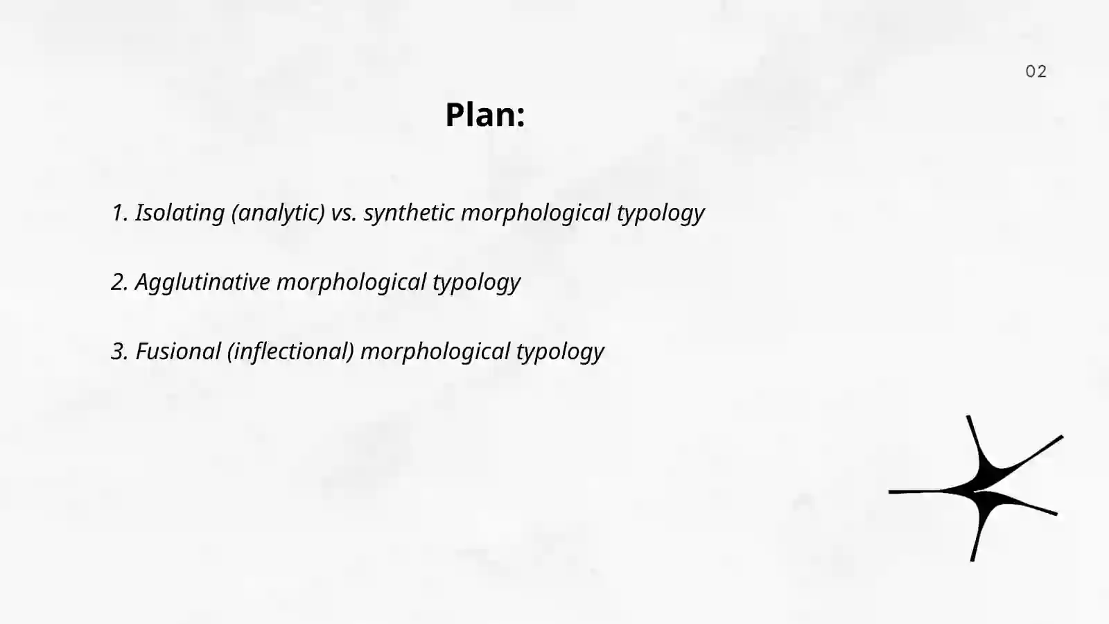 Typology of Morphological Level 2