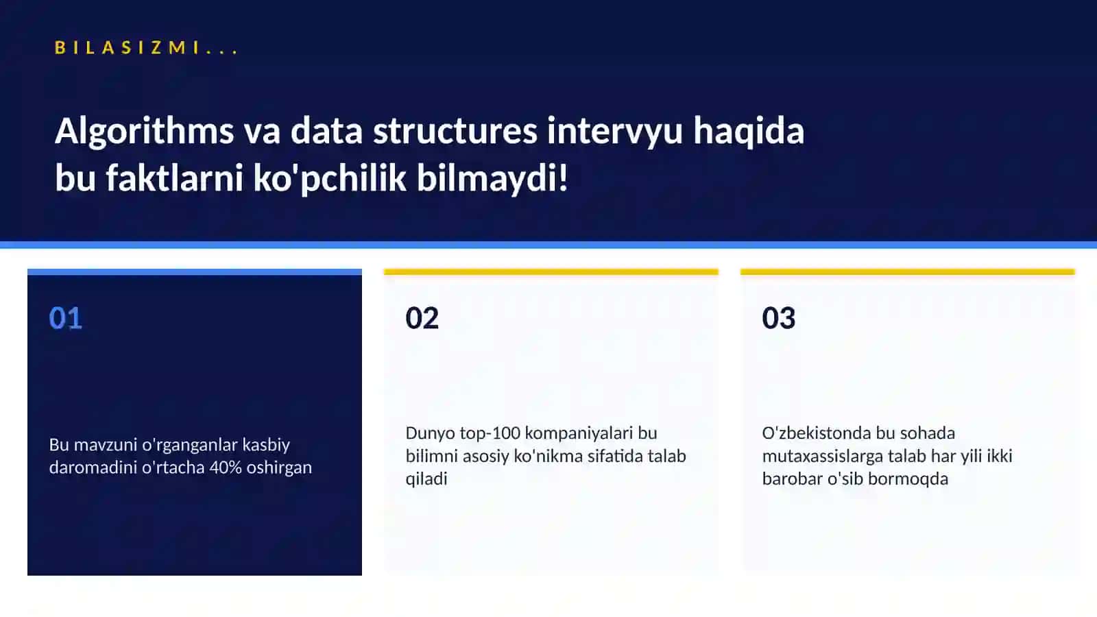 Algorithms va data structures intervyu 2
