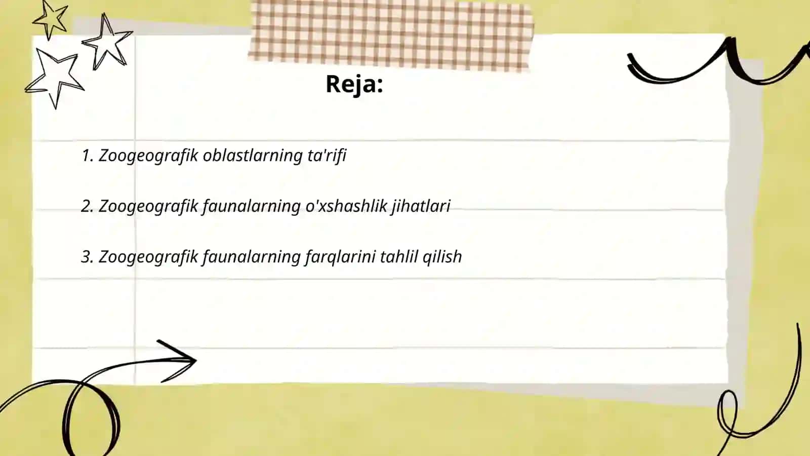 Zoogeografik oblastlar faunasining o‘xshashlik va farqlarini qiyosiy o‘rganish 2