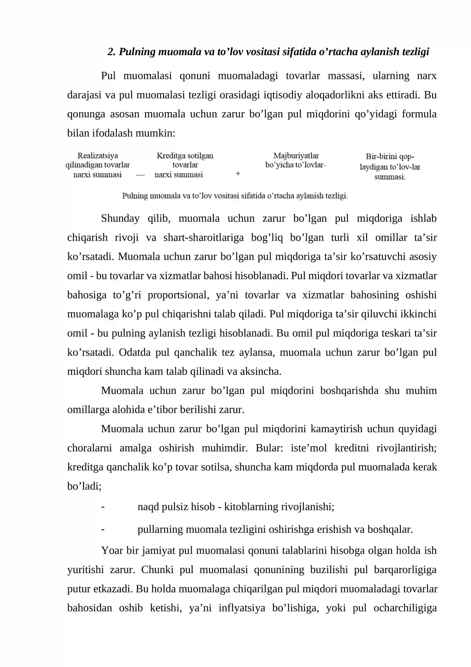 Pul muomalasi qonuni 2