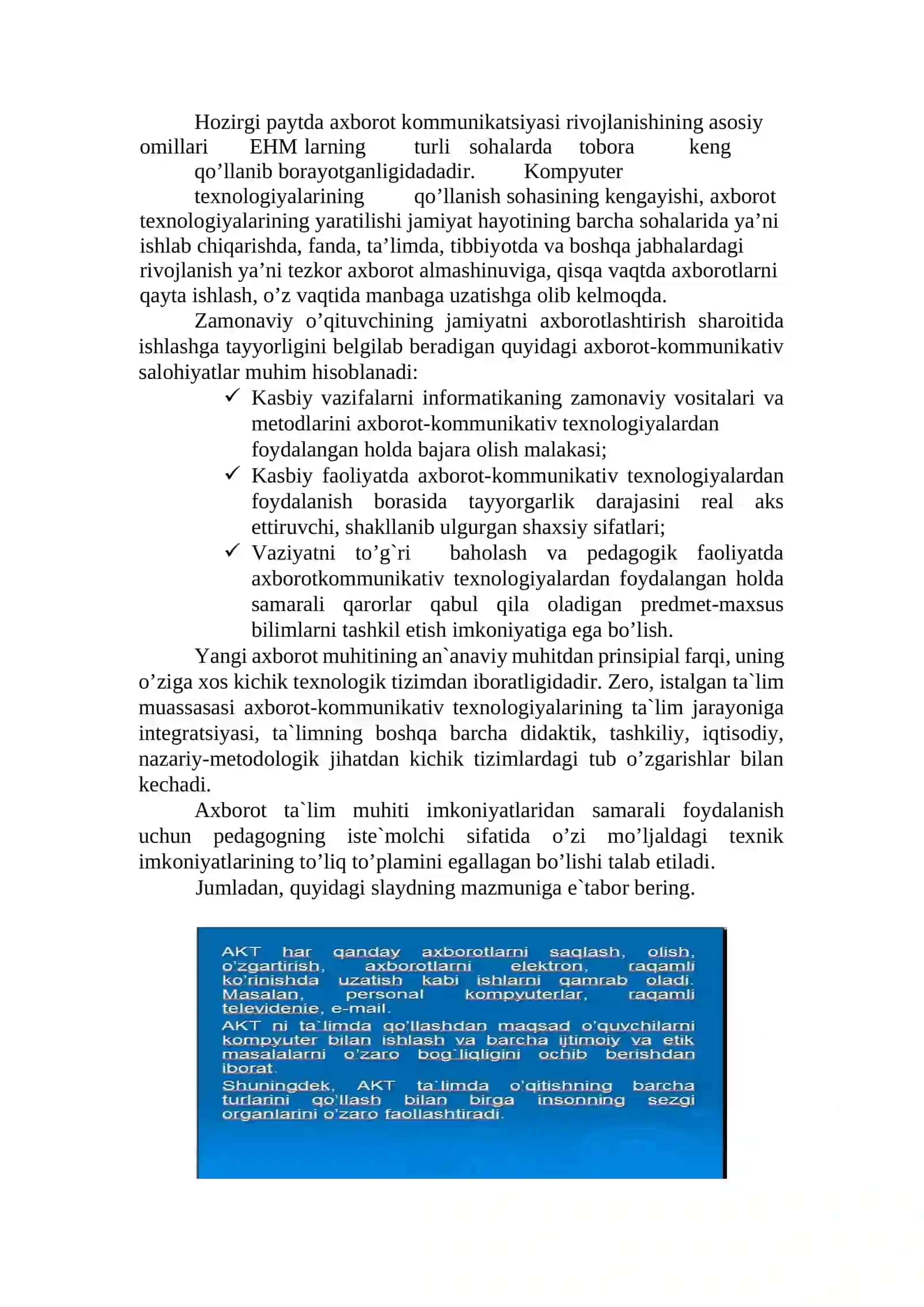 Matematika fanlarini o’qitishda zamonaviy axborot texnologiyalaridan foydalanish metodikasi 2