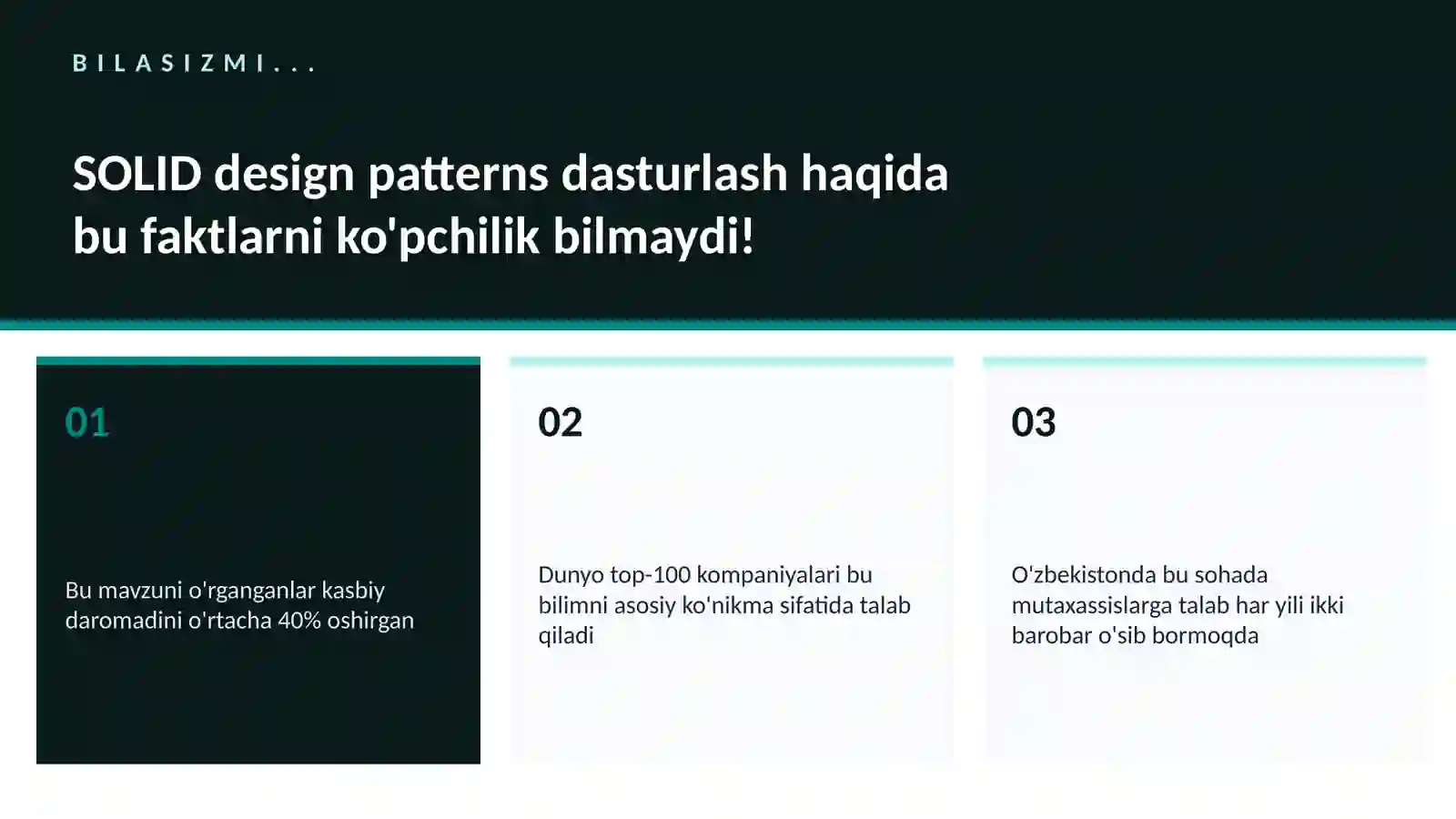 DASTURLASH VA KODLASH 2