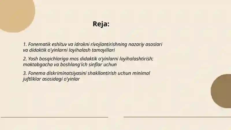 Fonematik eshituv va idrokni rivojlantirish didaktik oyinlarni loyihalashtirish 2