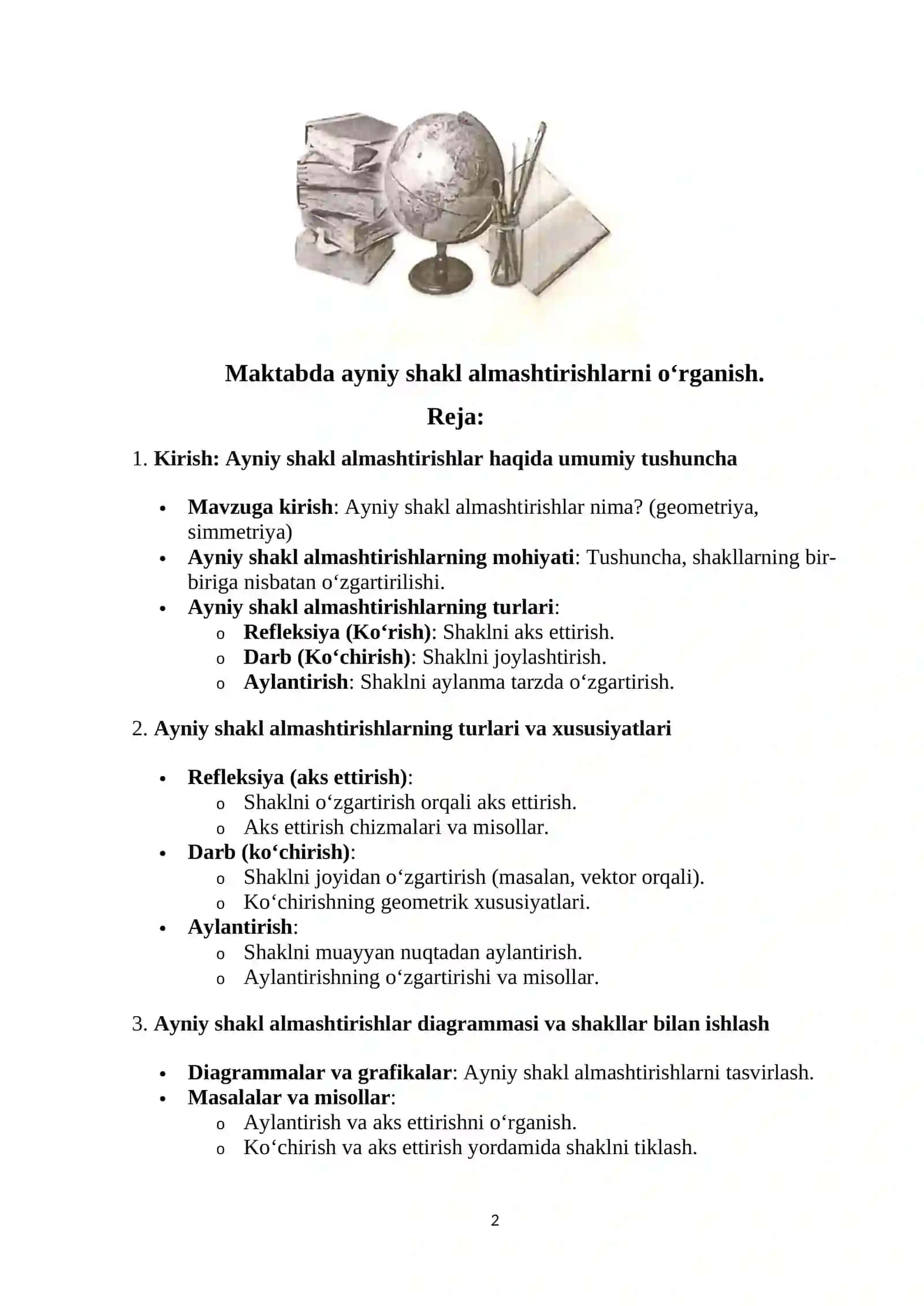 Matematika o`qitish metodikasi fanidan tayyorlagan KURS ISHI 2