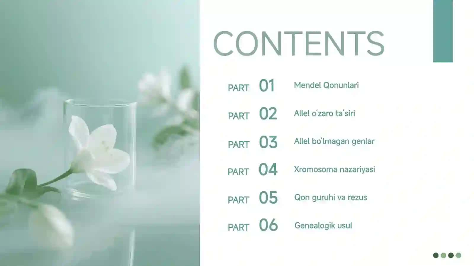 Umumiy Genetika Masalalari 2