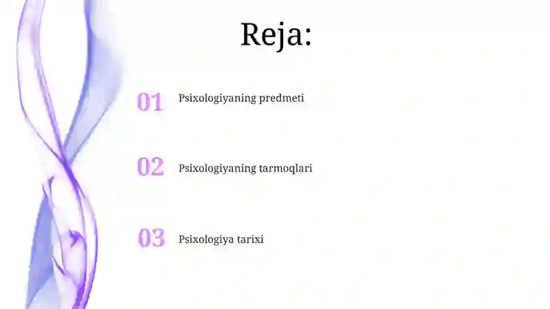 Psixologiya fanining predmeti, rivojlanish tarixi, sohalari va tadqiqot metodlari 2