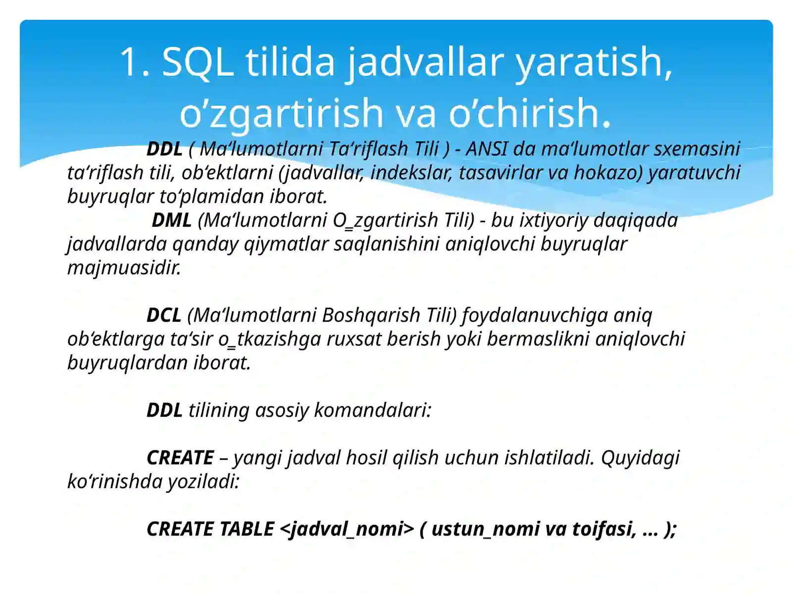 Ma’lumotlarbazasi 2