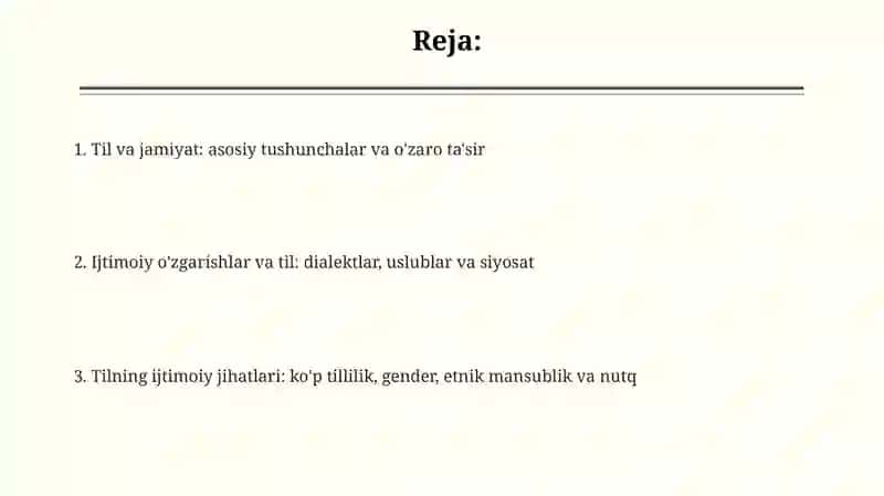 Til va Jamiyat: Sociolinguistikaning Asosiy Tushunchalari 2