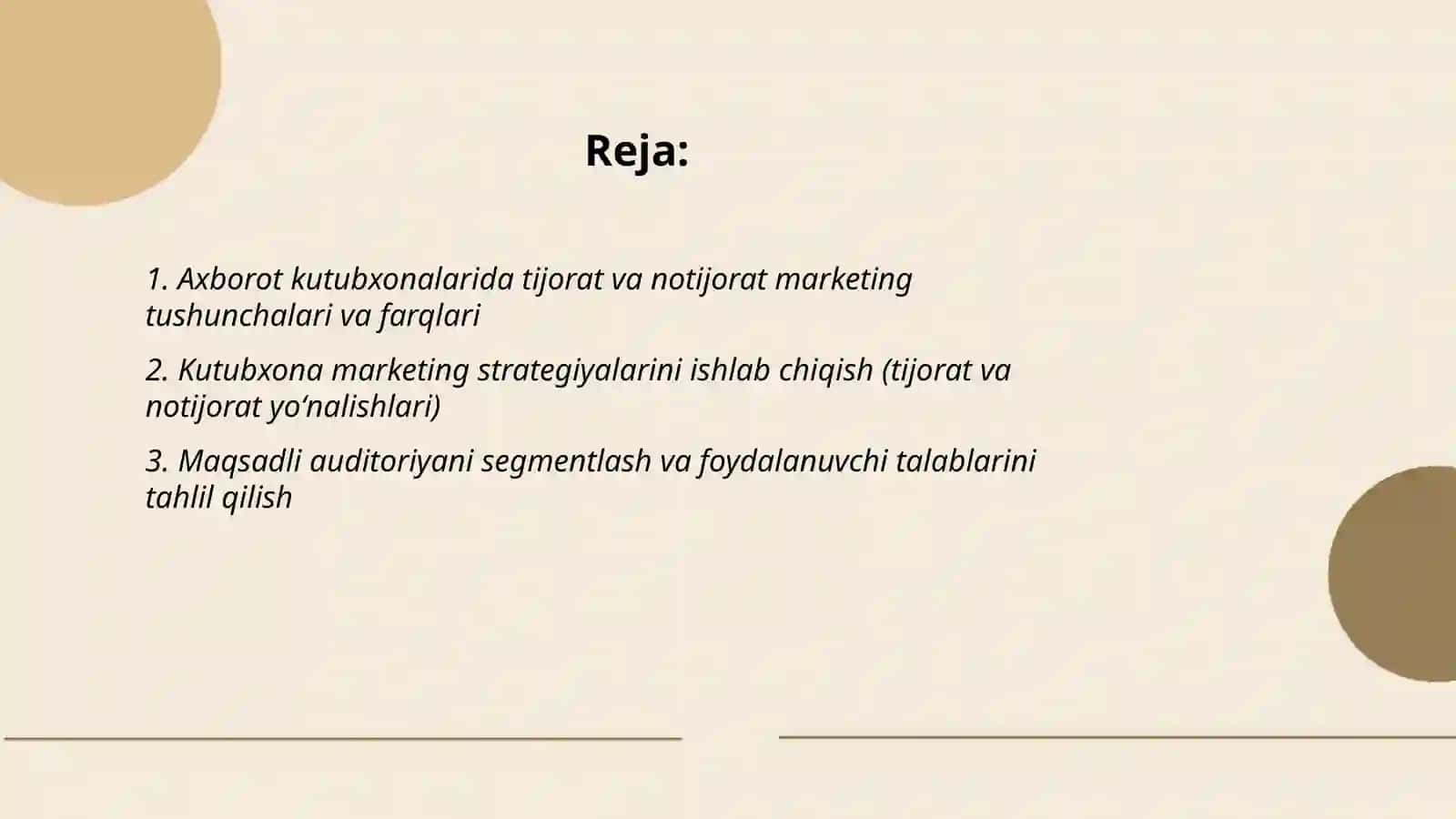 Axborot kutubxona faoliyatida tijorat va notijorat marketing 2