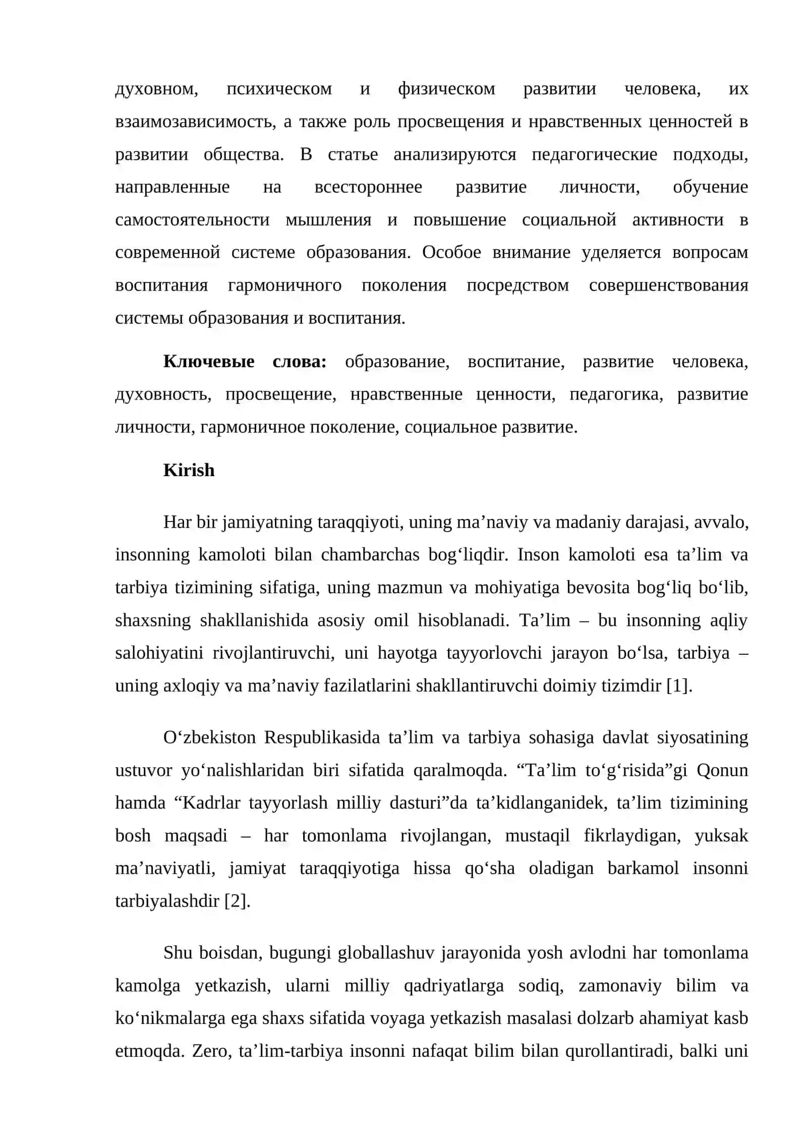 Ta’lim-tarbiyaning inson kamolotidagi o‘rni 2