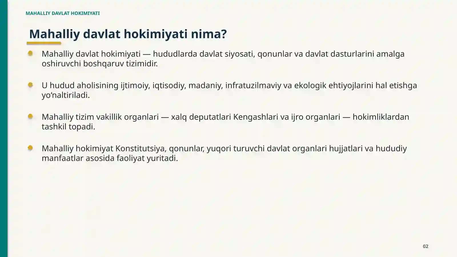 MAHALLIY DAVLAT HOKIMIYATI 2