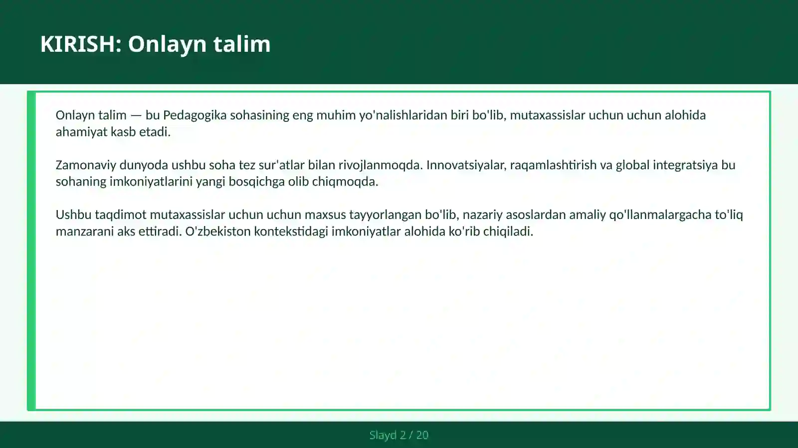 Onlayn talim 2