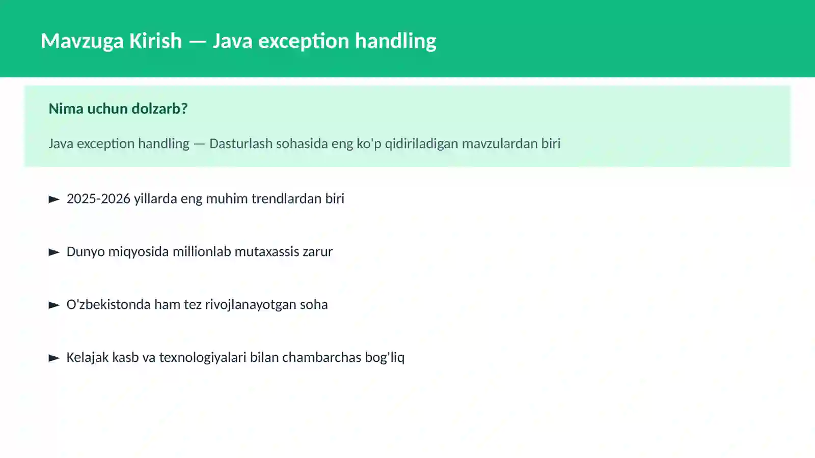 Java exception handling 2