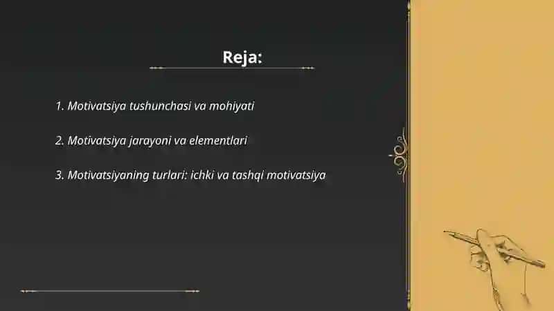 Motivatsiya tushunchasi va uning asosiy nazariyalari 2