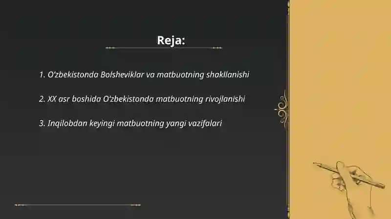 Oʻzbekistonda bolsheviklar matbuotining yuzaga kelishi 2