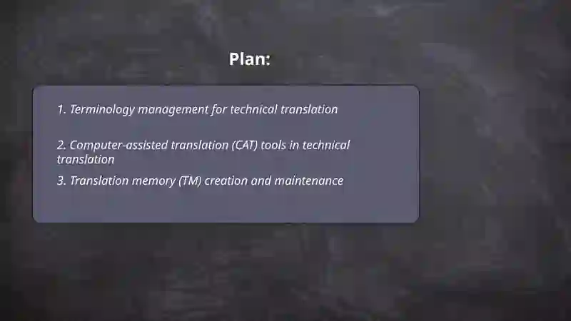 Terminology management for technical translation 2