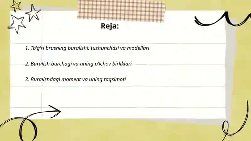 To'g'ri brusning buralishi: tushunchasi va modellari 2