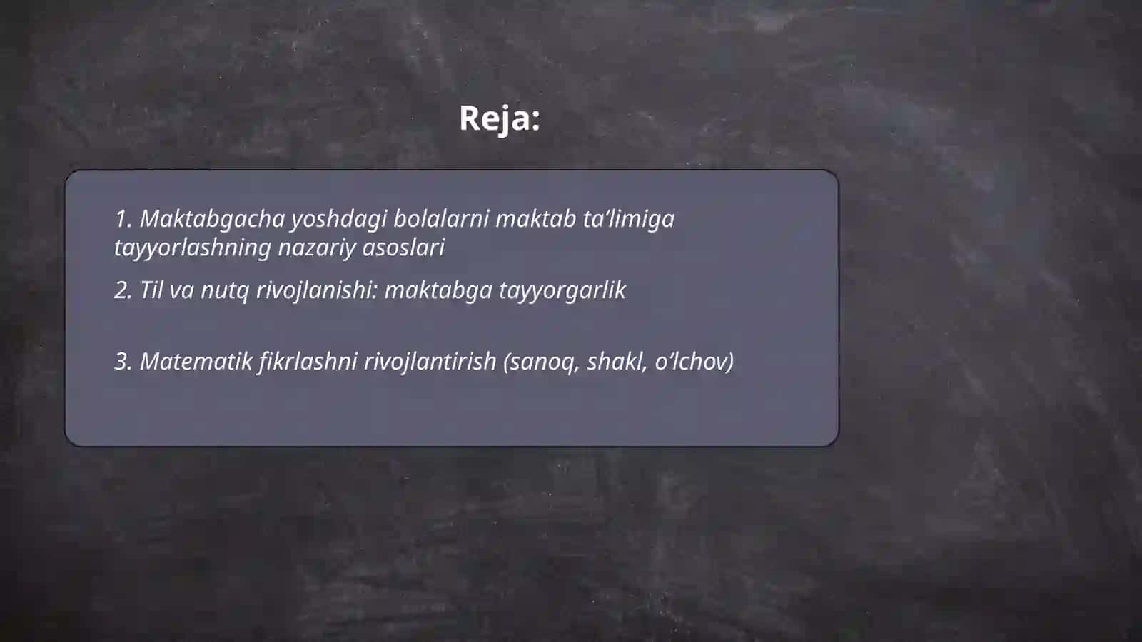 Maktabgacha yoshdagi bolalarni maktab taʼlimiga tayyorlash 2