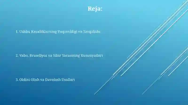 Oʻta xavfli yuqumli kasallik qoʻzgʻatuvchilari: kuydirgi oʻlat brusellez va alaykum 2