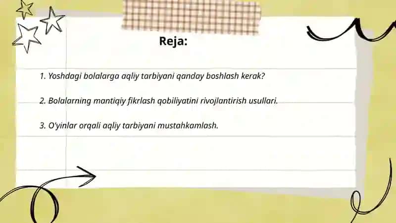 MT yoshidagi bolalarga aqliy tarbiya berish usuli va yo'llari 2