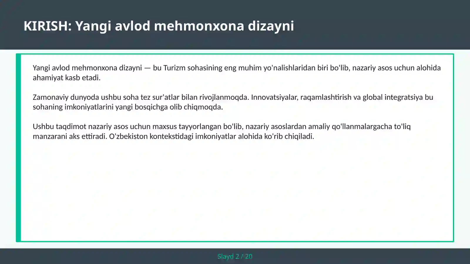 YANGI AVLOD MEHMONXONA DIZAYNI 2