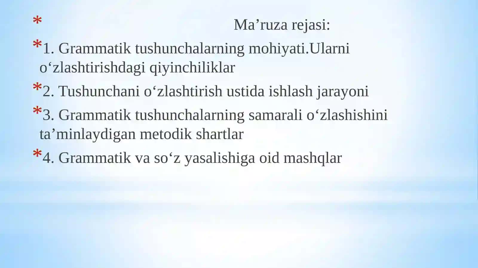Grammatika va so‘z yasalishiga oid tushunchalar 2