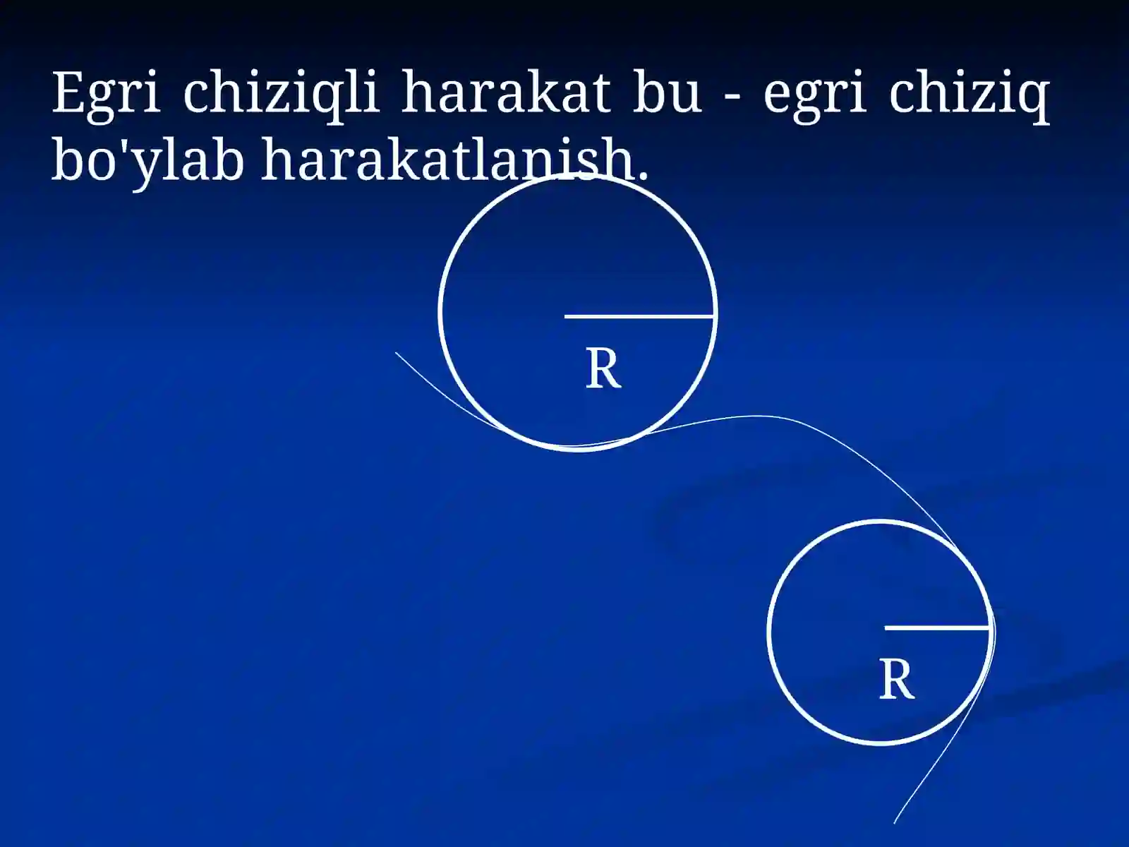 Egri chiziqli harakat 2