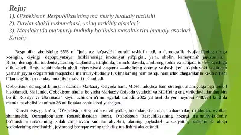 O‘zbekiston Respublikasining ma‘muriy hududiy tuzilishi 2