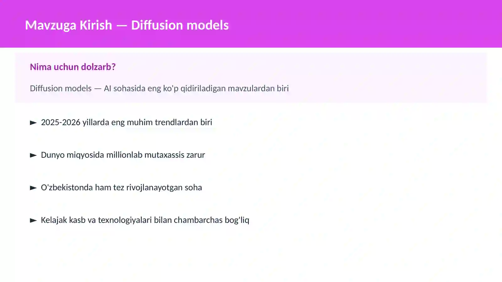 Diffusion models 2
