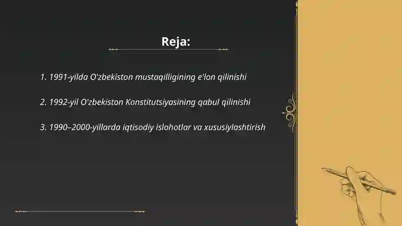 Õzbekistonning eng yangi tarixi 2