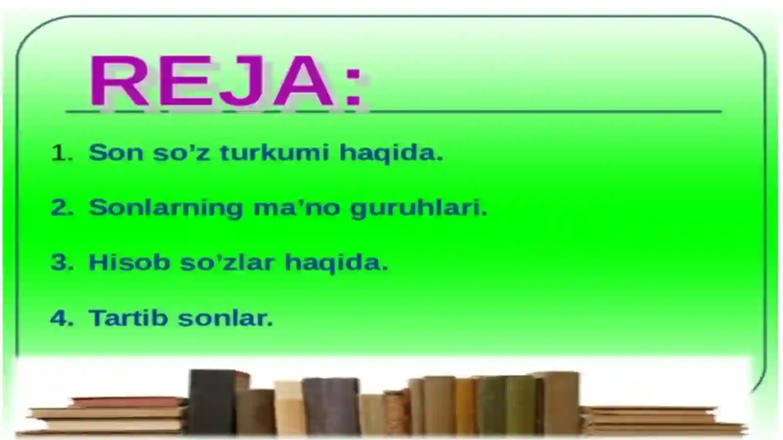 Son so`z turkumi 2
