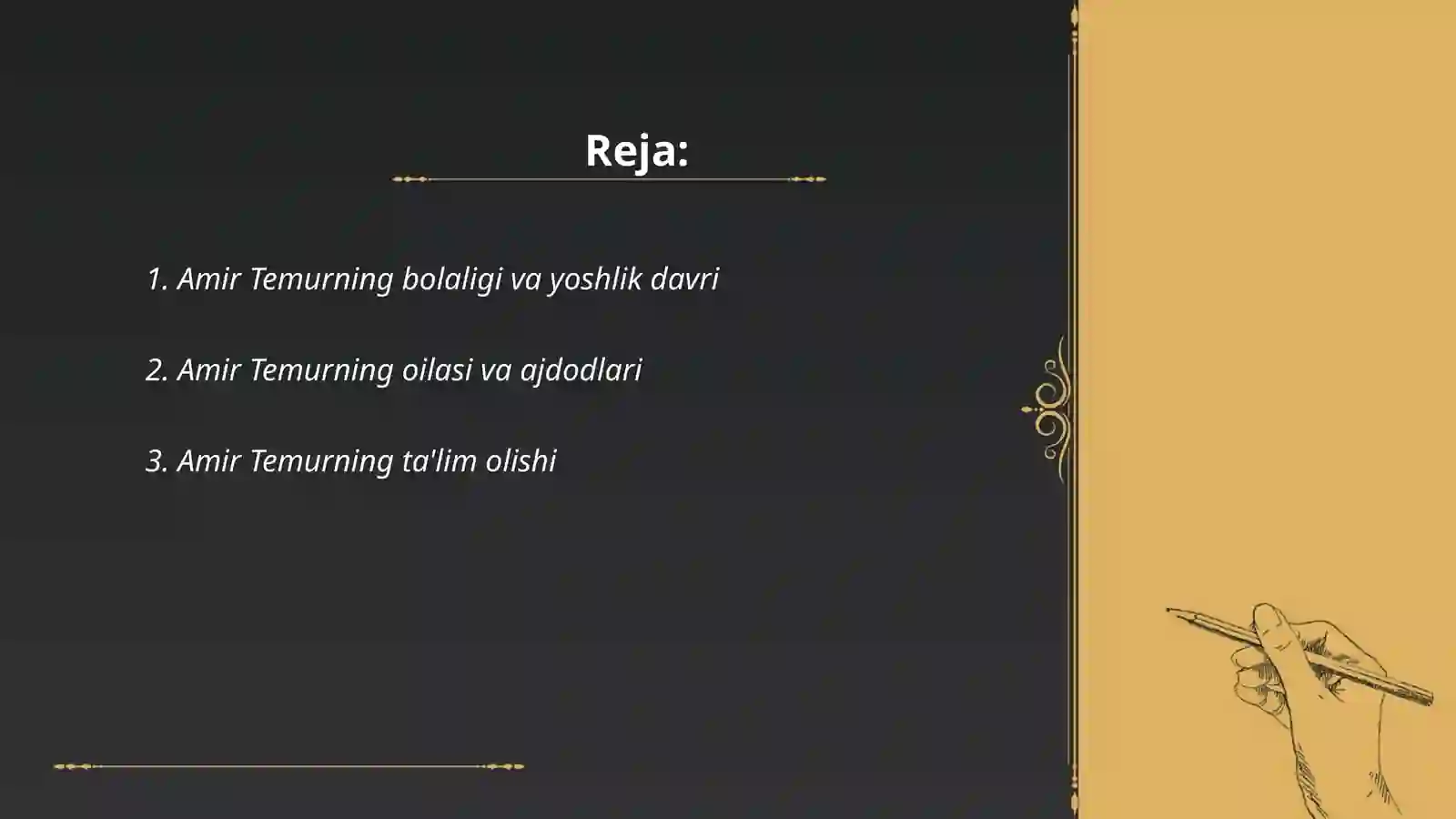 Amir Temur hayoti va ijodi 2